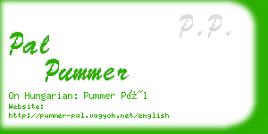 pal pummer business card